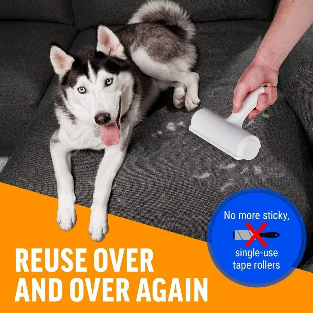 Pet Hair Remover - Lint Roller for Pet Hair - Cat and Dog Hair Remover for Couch